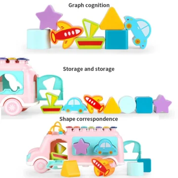 Musical Cartoon Baby Bus Piano Toy 2