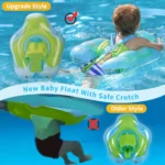 Baby Inflatable Swim Ring with Sunshade 4