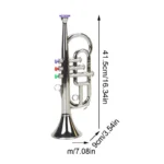 Kids Brass Trumpet Toy for Music Learning 6