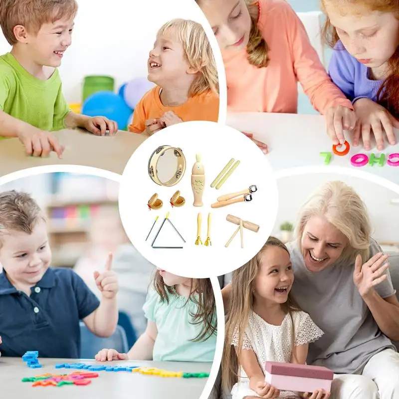 Toddler Musical Instruments Set for Learning 4 Toddler Musical Instruments Set for Learning 4