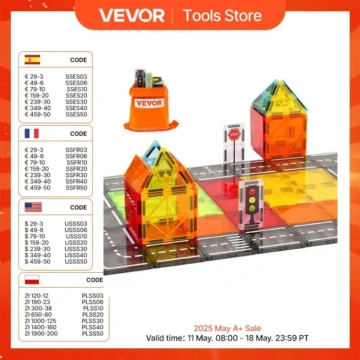 Magnetic Tile Set 56 PCS for Kids Learning Fun 1