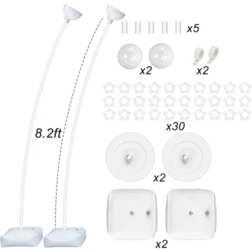 Balloon Arch Kit with 8.2ft Column Stands 1