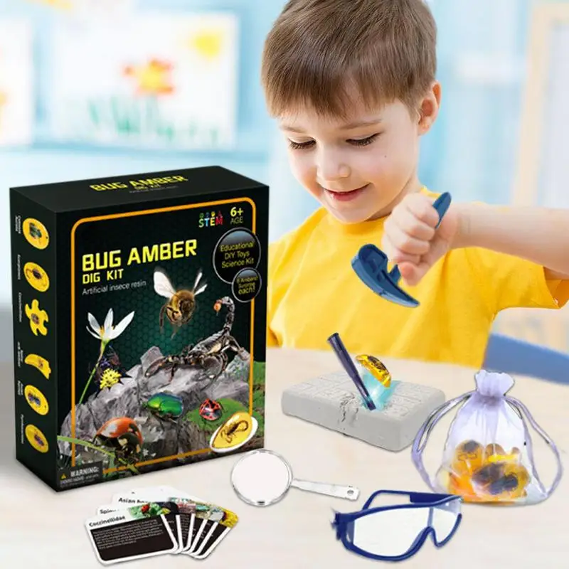 Amber Fly Excavation STEM Toy Kit for Kids 3 Amber Fly Excavation STEM Toy Kit for Kids 3