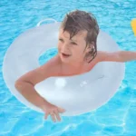 Glitter LED Swim Rings for Kids - Inflatable 2