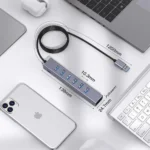 FORIDA 8-in-1 USB 3.0 Hub with Long Cable 6