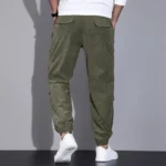 Mens Corduroy Loose Fit Cargo Work Pants 5