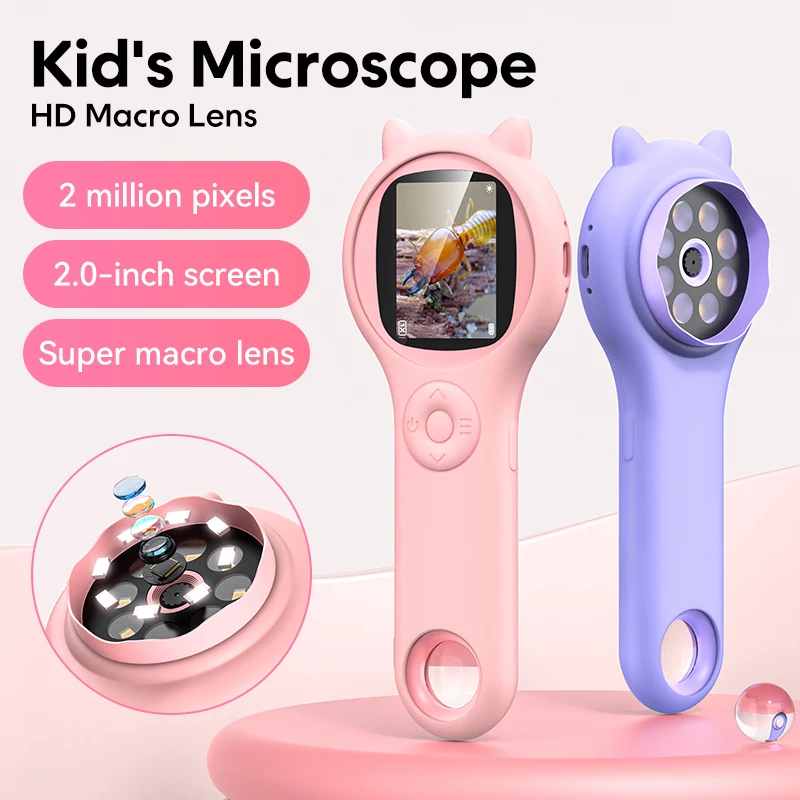 Kids Portable Digital Science Microscope Toy 1 Kids Portable Digital Science Microscope Toy 1