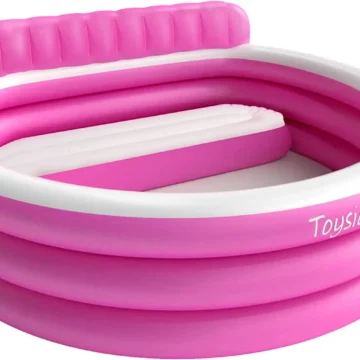 Pink Inflatable Round Backyard Pool 88x85x21 1