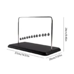 Newtons Cradle 12 Ball Balance Desk Toy 6