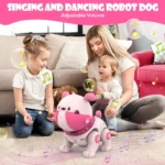 DogToys Remote Control Robots-Puppy Dog RC Toy with LED Voice Rologging & Changing Pet Touch Reaction Dancing Walking for Kids 1