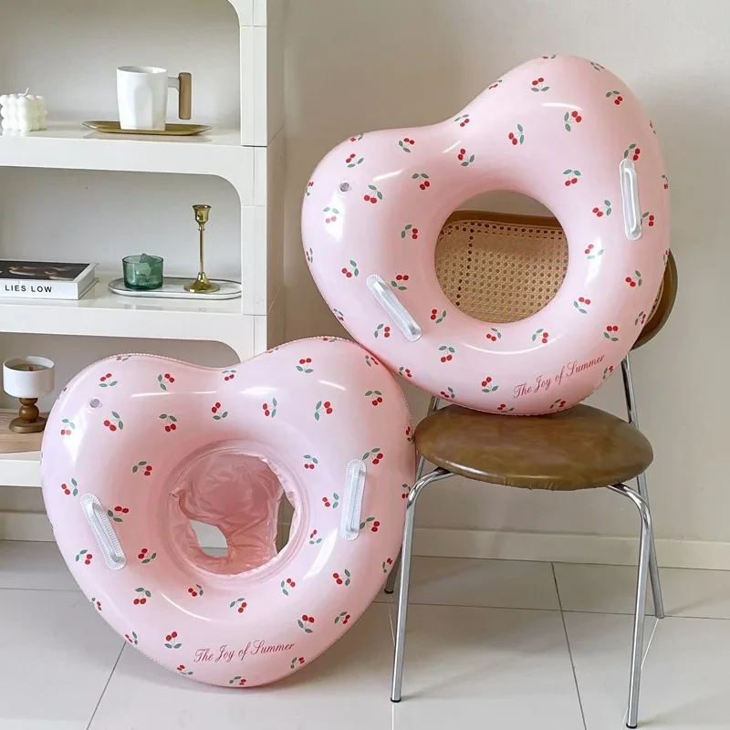 Pink Heart Inflatable Pool Seat for Girls