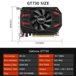 GT730 2GB DDR3 Gaming Video Card for PC 6