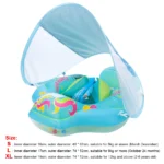 Baby Inflatable Swimming Ring with Sunshade 6