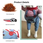 Pet Dog Quirky Costume Holding Knife 6