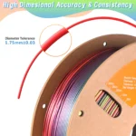 Eryone Silk Rainbow PLA 3D Printer Filament 3