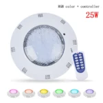 RGB LED Pool Light IP68 Waterproof Remote 2