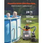 VEVOR Sand Filter Pump for Above Ground Pool 2