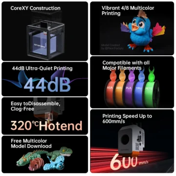 Anycubic Kobra S1 Combo Multi-Color 3D Printer 2