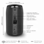 Outdoor Portable Wireless Bluetooth Speaker 2