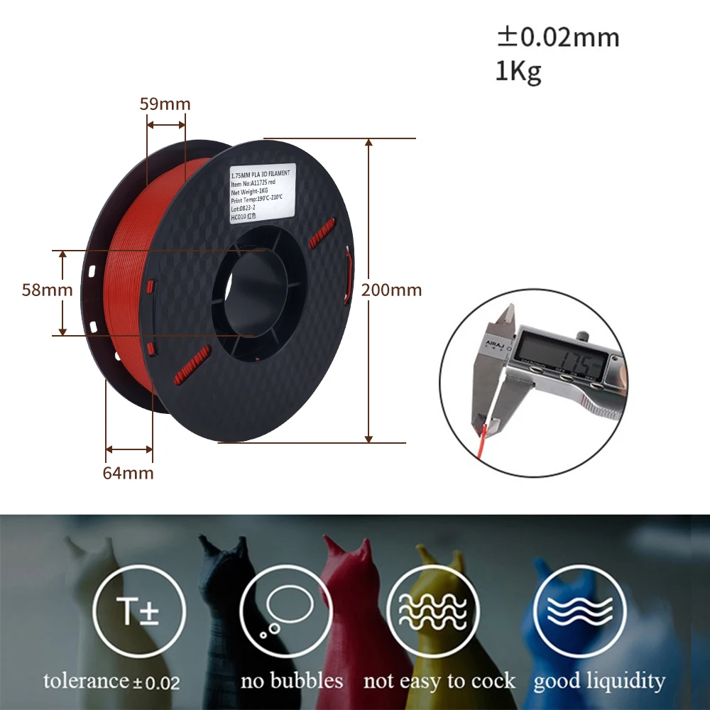 10KG PLA PETG 3D Printer Filament 175MM 3 10KG PLA PETG 3D Printer Filament 1.75MM 3