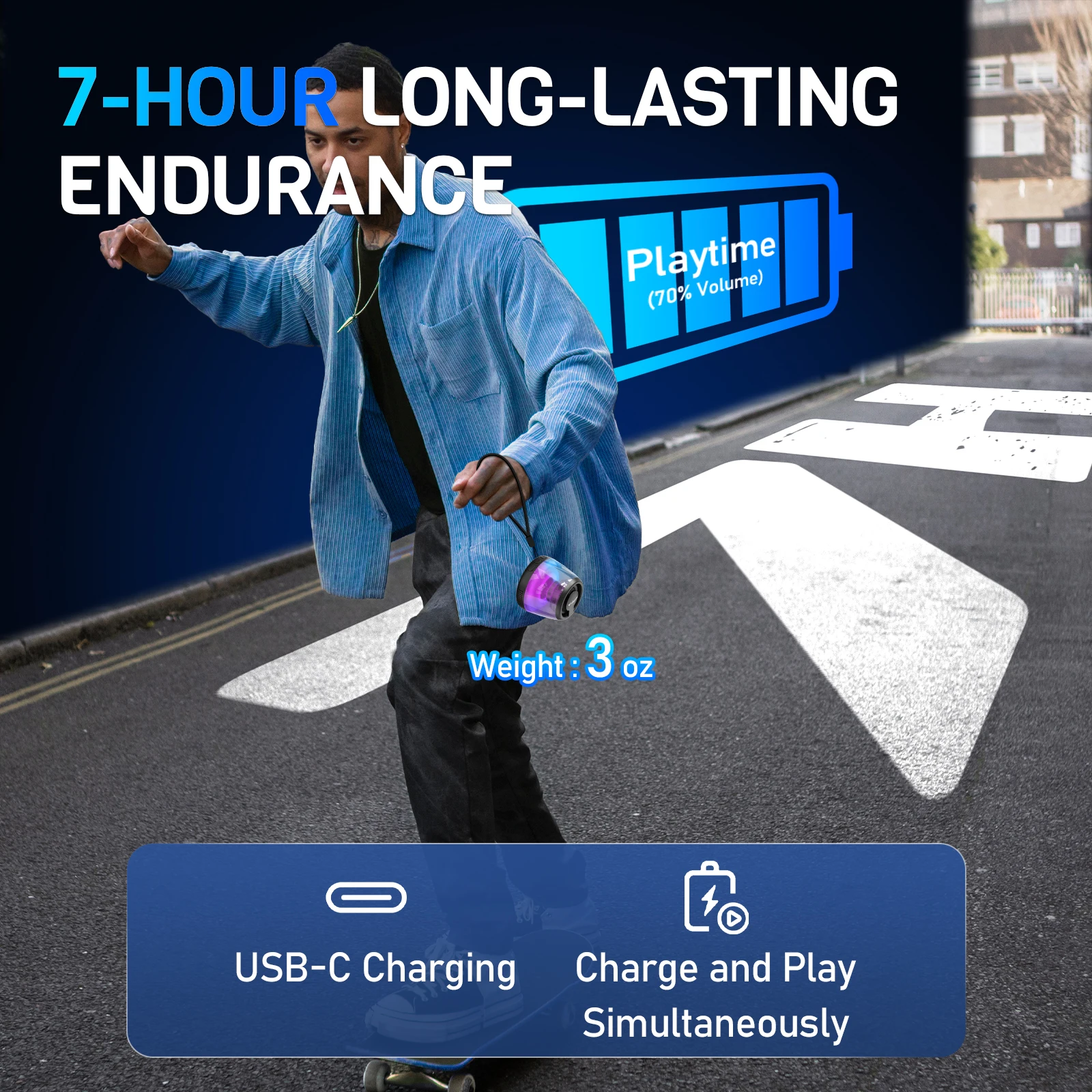 Cyber Style Magnetic Mini Wireless Speaker 5 Cyber Style Magnetic Mini Wireless Speaker 5