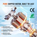 12V Water Pump 3 GPM 3-Chamber Diaphragm 4