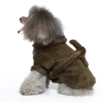 Pet Dog Bathrobe Hooded Drying Towel 4