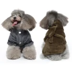 Pet Dog Bathrobe Hooded Drying Towel 3