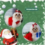 Christmas Dog Coat Dress Warm Pet Costume 5