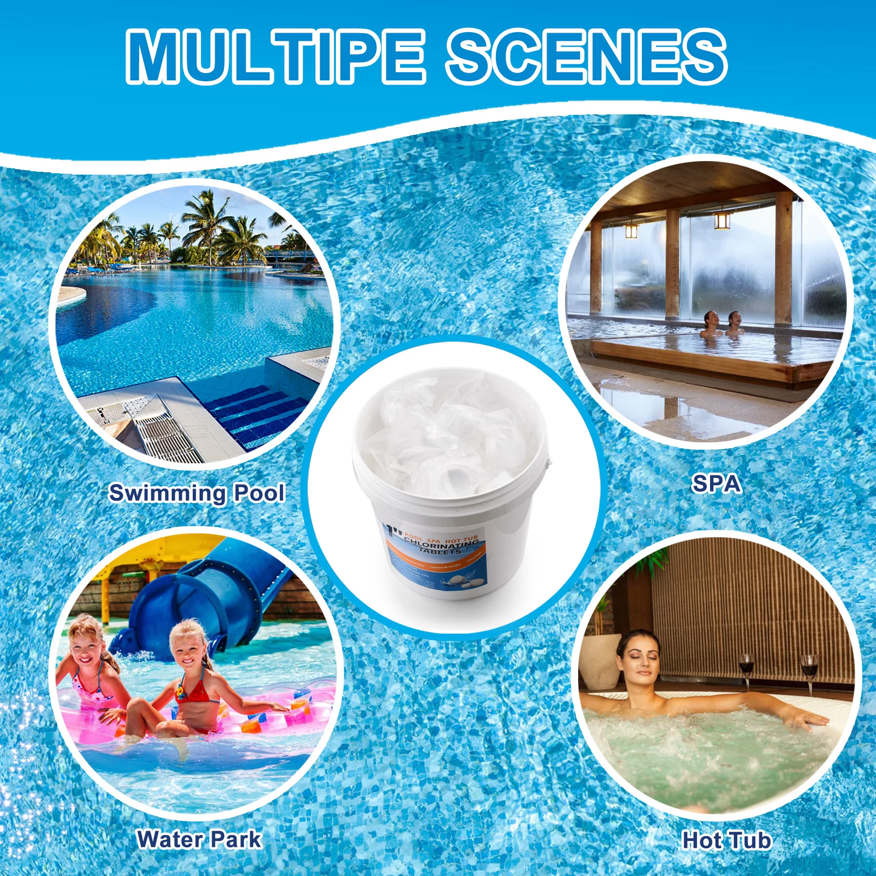 1-inch Chlorine Tablets for Pools - 15 Lbs 3 1-inch Chlorine Tablets for Pools - 1.5 Lbs 3