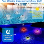 Solar Pool Chlorine Floater with Lights 4