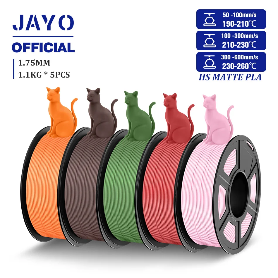 JAYO High Speed PLA Matte 3D Printer Filament 1 JAYO High Speed PLA Matte 3D Printer Filament 1