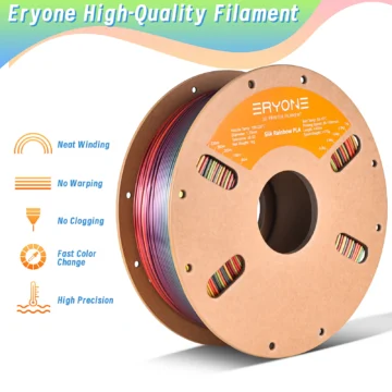 Eryone Silk Rainbow PLA 3D Printer Filament 2