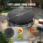 15FT Round Solar Pool Cover Ground Safety 4