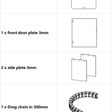 Flashforge Adventurer 5M 3D Printer Panel Kit 2