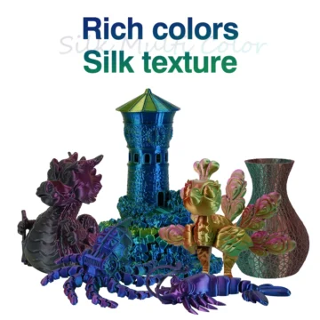 Tri-Color Dual-Color Silk PLA 3D Printer Filament 2