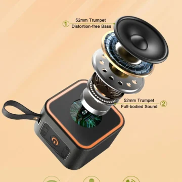 Portable Bluetooth Speaker HD Sound RGB Lights 2