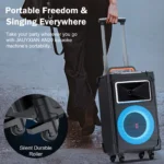 Karaoke Machine with 2 Wireless Microphones 4