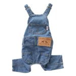 Dog Denim Jumpsuit Puppy Costumes 2