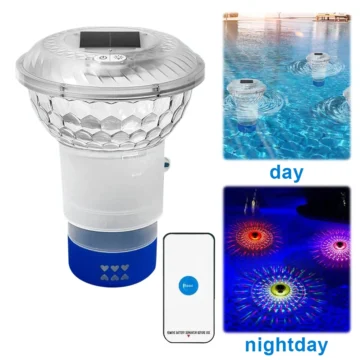 Solar Pool Chlorine Floater with Lights 1