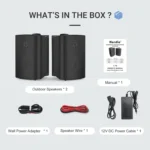 Herdio 4-inch Outdoor Bluetooth Speakers 6