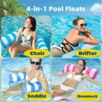 Inflatable Pool Hammock Floating Lounger Sofa 2