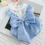 Dog Tutu Dress with Bowknot Puppy Clothes 3