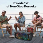 JYX Large Party Speaker with Microphone 3