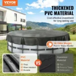 15FT Round Solar Pool Cover Ground Safety 6