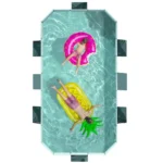 Foldable Swimming Pool Outdoor PVC Adults Kids 2