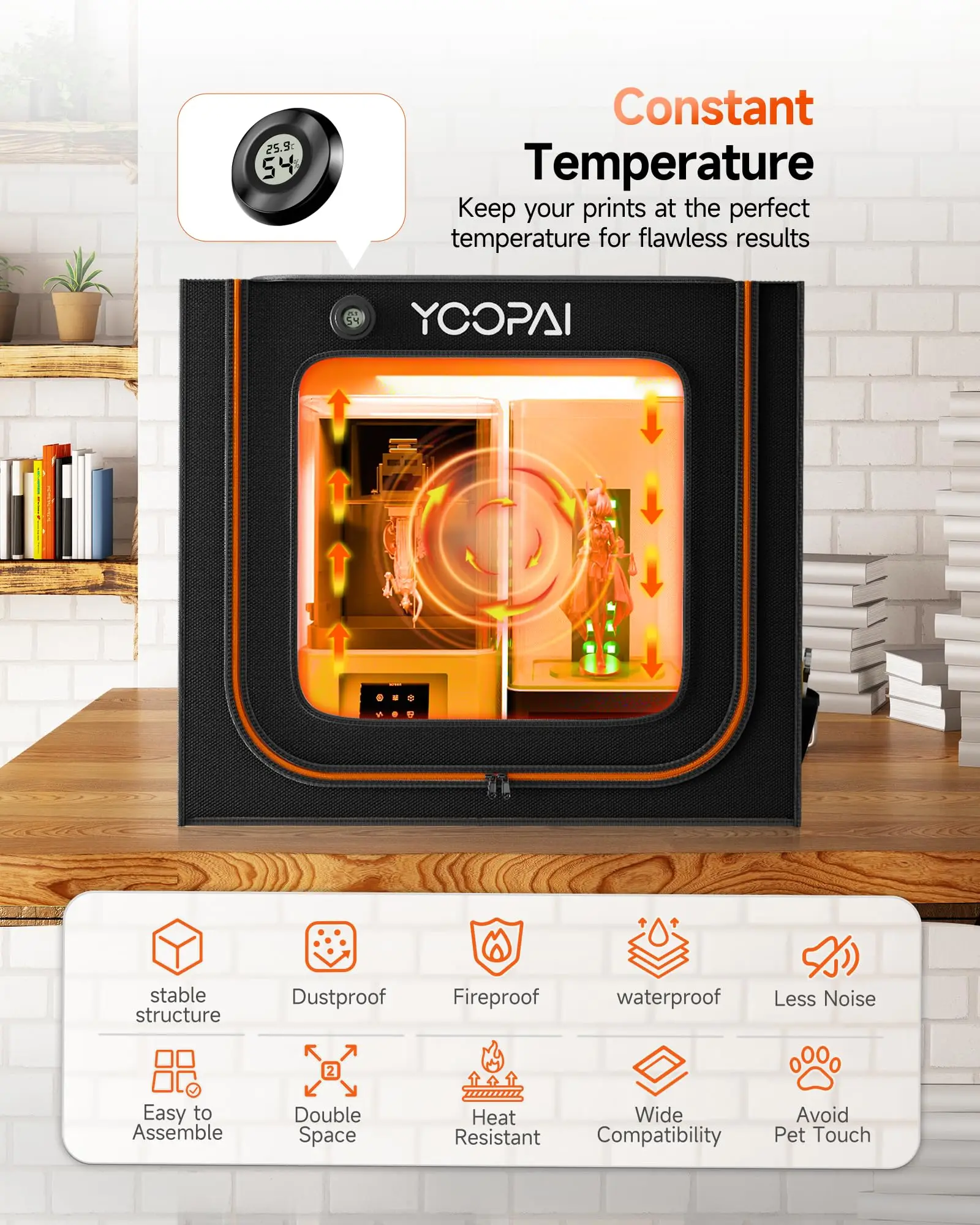 YOOPAI 3D Printer Enclosure with UV LED 2 YOOPAI 3D Printer Enclosure with UV & LED 2