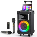 Karaoke Machine with 2 Wireless Microphones 1