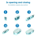 Foldable Swimming Pool Outdoor PVC Adults Kids 6