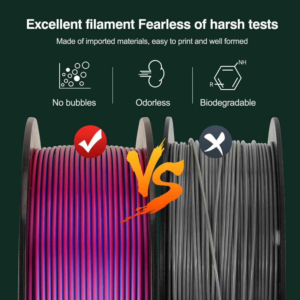 KEEPANG Silk PLA Filament for 3D Printer 3 KEEPANG Silk PLA Filament for 3D Printer 3